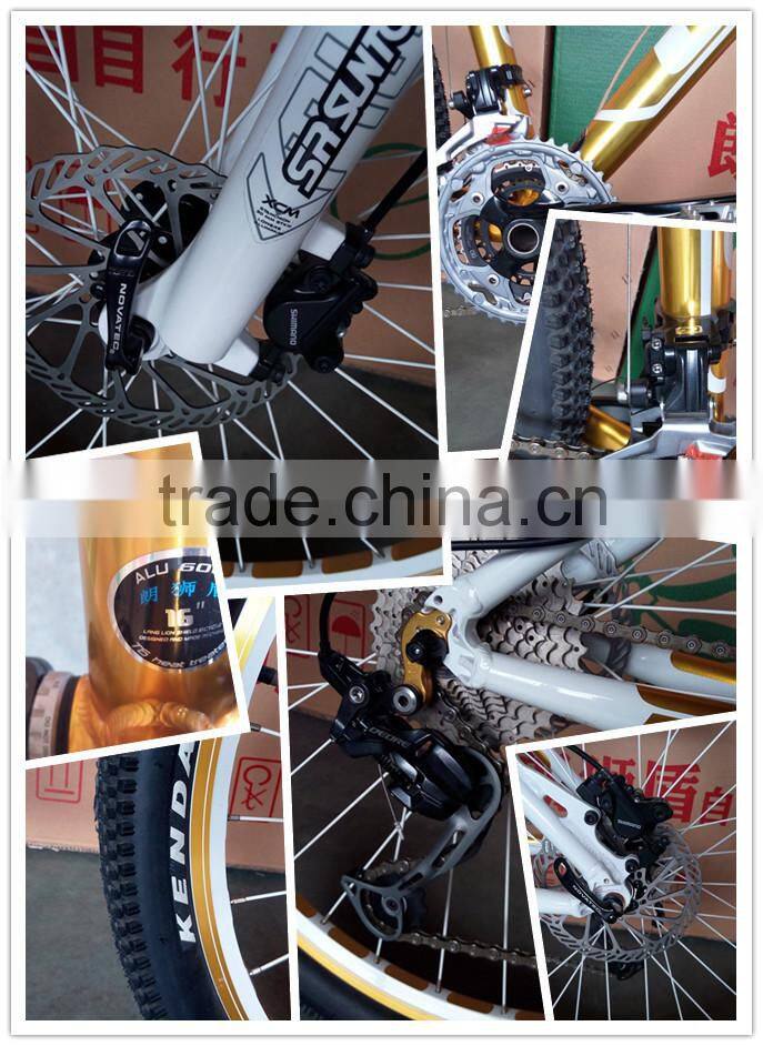 26 inch suspension 24speeds mountain bike with alloy aluminium material