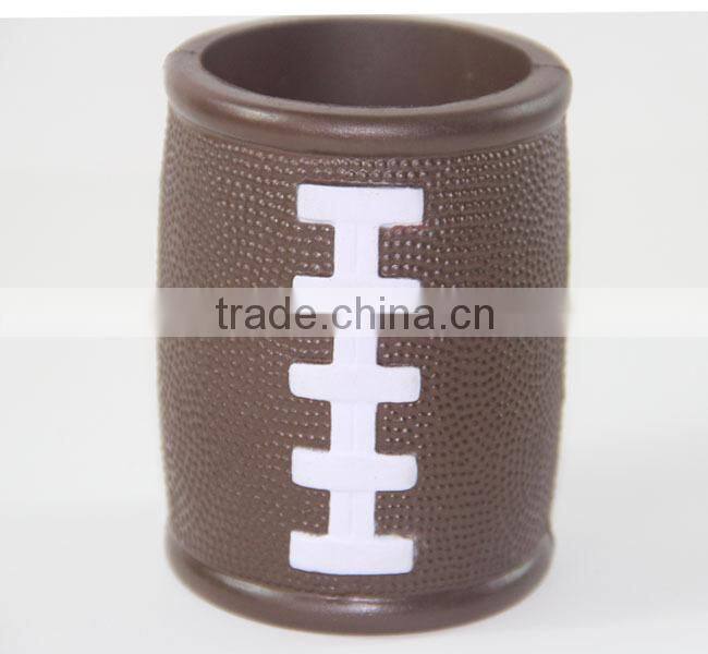 PU Foam Can Coolers Stubby Holder,Football Can Cooler