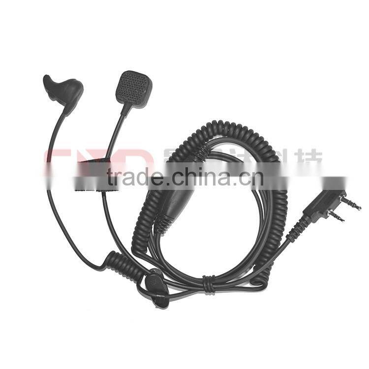 2.5mm Jack Earphone with Earbone Vibration Mic for Motorola Two Way Radio