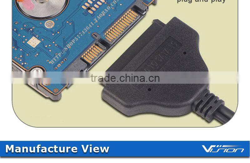 Vision latest 7+15pin USB3.0 HDD cable for 2.5'' HDD