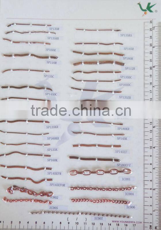 Round Shape Brass Snake Chain for jewelry making