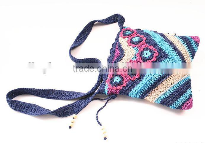 2016 fashion design shoulder bag national style nice bag women's woven bag