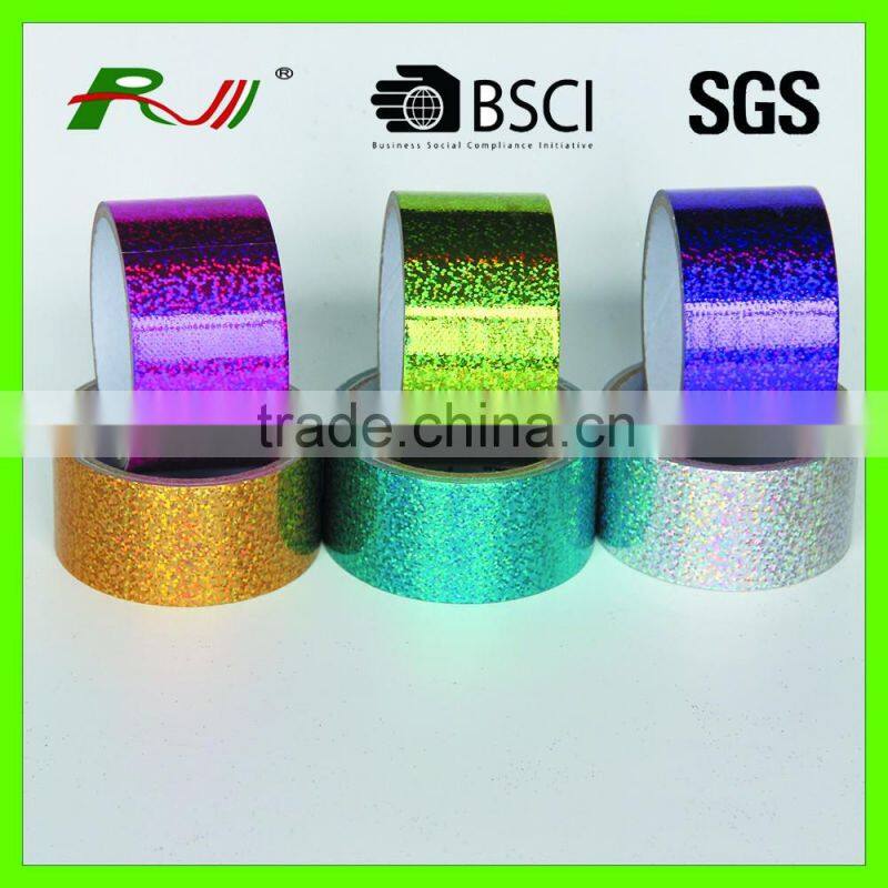 Bright luster holographic duct tape with eco-friendly