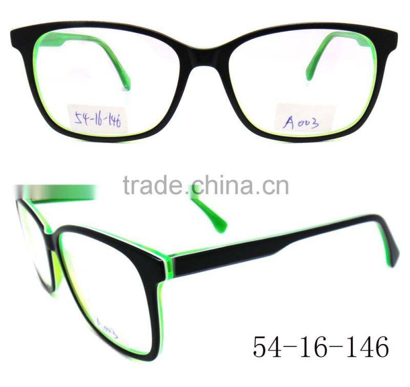 Hot new trendy lady thin acetate eyeglasses frame optical