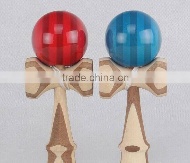 Wholesale Kinds Of Wooden Color Kendama Balls For Adult And Children