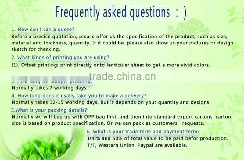 custom mold design display 3d animation PET lenticular luxury gift box packaging