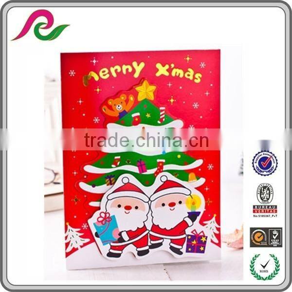2016 christmas party decoration favor gift musical greeting cards
