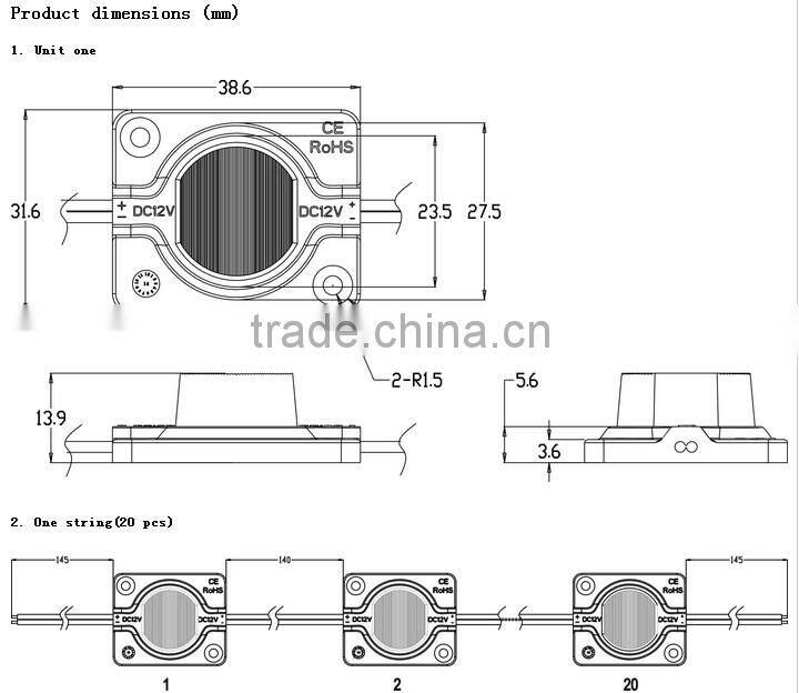 hot sale led module for ultra-thin light box light system