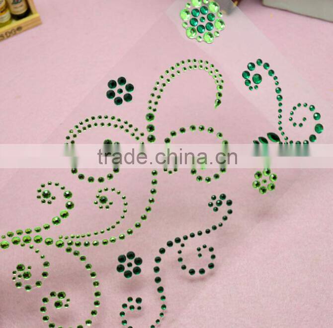Custom Acrylic Rhinestone Sticker, Wholesale Mobile Phone Sticker