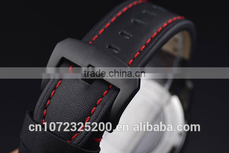 BOSCE Hot selling Japanese movement luxury watches, Fashion Leather brand watch. high quality Sport quartz men watches