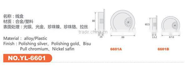 80mm 60mm cut-out metal desk cable grommet