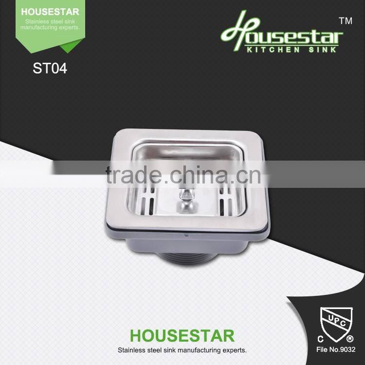 Kitchen Accessories Square Shape Strainer Used For Handmade Stainless Steel Sink Kitchen Sink
