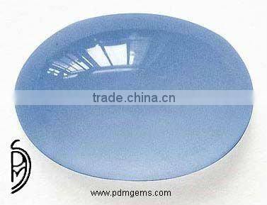 Blue Chalcedony 6x8 mm Smooth Plain Oval Wholesale Gemstone manufacturer Blue Chalcedony