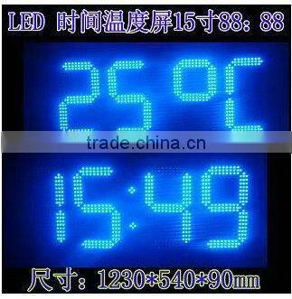 electronic wall display/wall mounted led clock display/stadium clock led display
