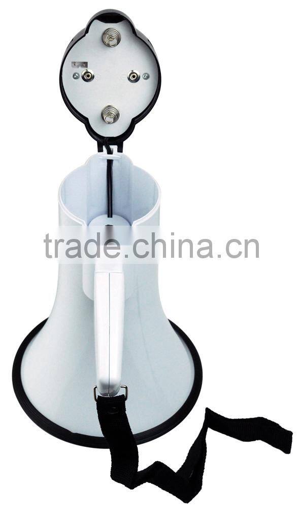 Security outdoor megaphone with record