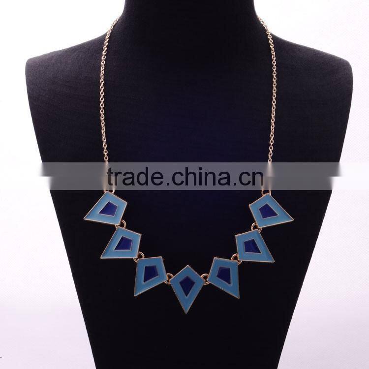 >>>New Arrival Design Charm Fashion Necklace Alloy Epoxy Chunky Diamonds Choker Necklace/