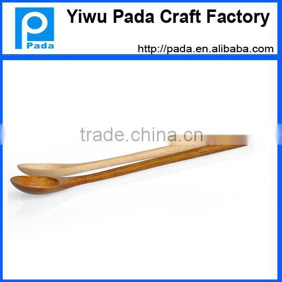 Wooden Coffee Tea Spoon Kusunoki Lines Long Handle Spoon