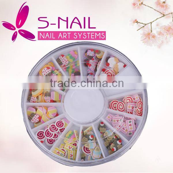 Hot selling fimo clay , nail art canes, nail decoration
