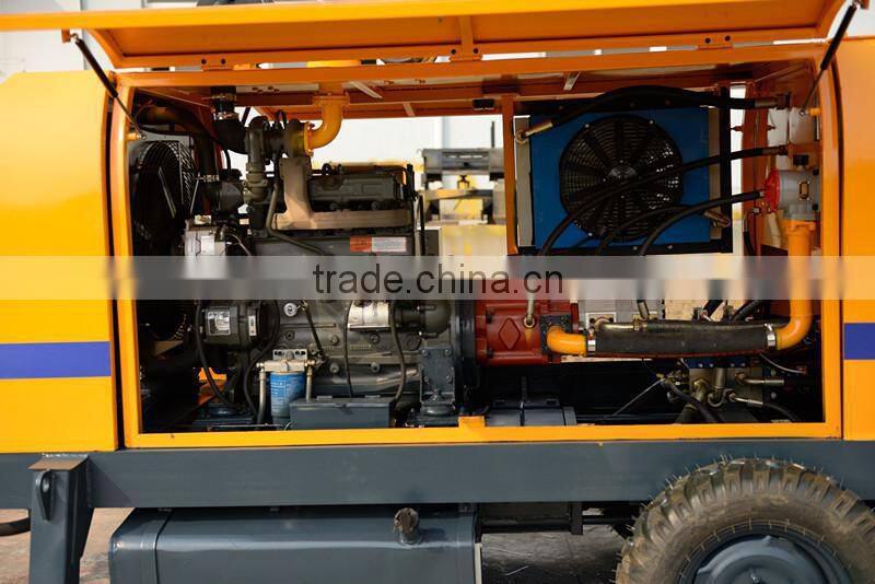 small concrete pump with CE ISO certification,hydraulic control concrete pump for sale