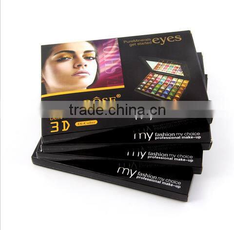 Miss Rose 3D Charm Wet 48 colors Makeup Eyeshadow Palette Set, Professional Cosmetics Naked Eye Shadow With Matte Glitter