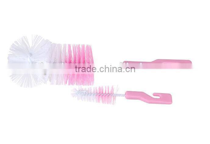 Hot selling 2PCS Milk-Bottle Cleaning Brush/baby bottle cleaning brush