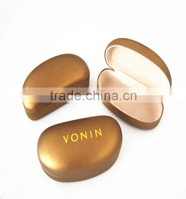 Wholesale Durable Champagne Gold Metal Sunglasses Case