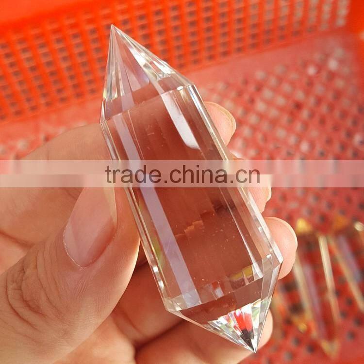 Perfect Double Terminated 24 Facets Clear Crystal Vogel Points