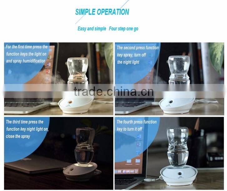 50ml DC5V mini portable lotus shape air humidifier /mini air purifier