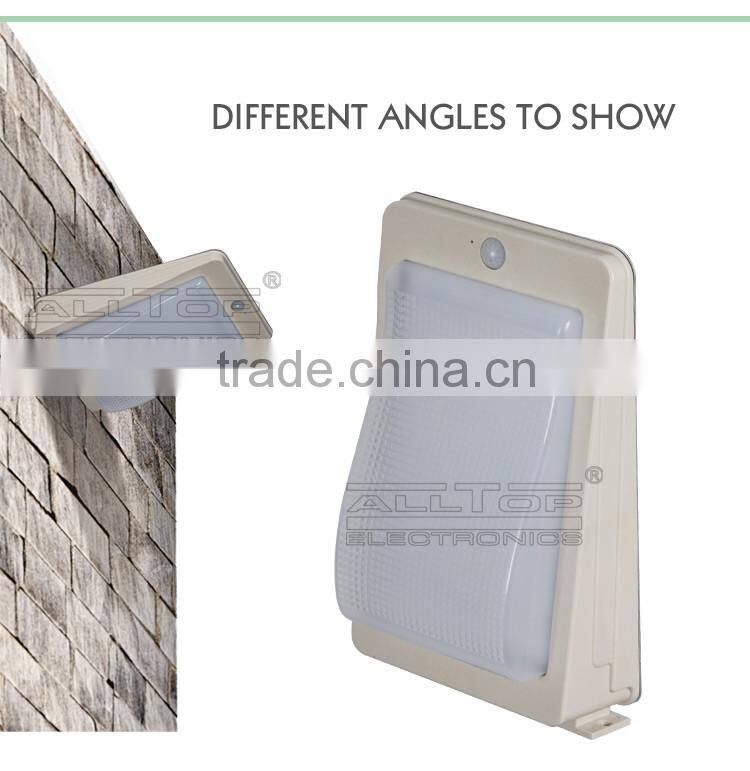 3w High quality motion sensor outdoor ip65 wall mount modern solar wall lamp
