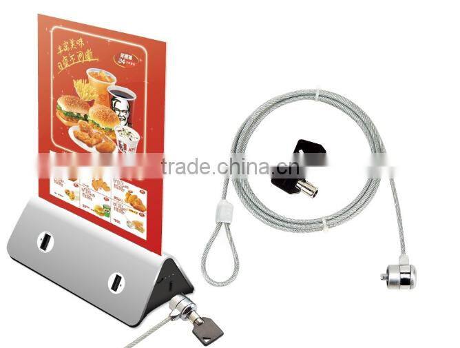 2016 Best Advertising Gift Menu Power Bank Restaurant Power Bank with 3 in 1 cable offereing