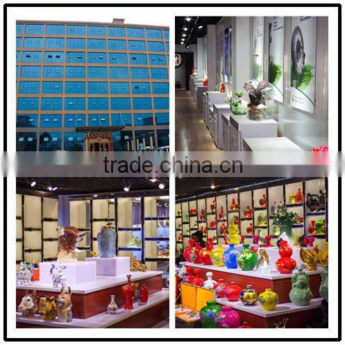 Retro Chinese Red Handmade leather Ceramic bead bracelet with bell on it