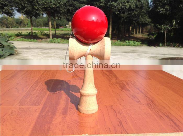 Glossy red kendama for wholesale