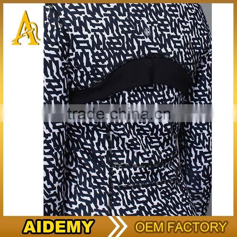 Fashion outdoor sports wear polyester camouflage woman spandex jacket