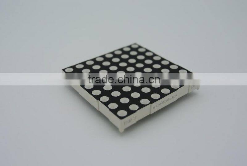 high quality red and green color 8*8 dots 7.62 mm pitch P7.62 LED array dot matrix display