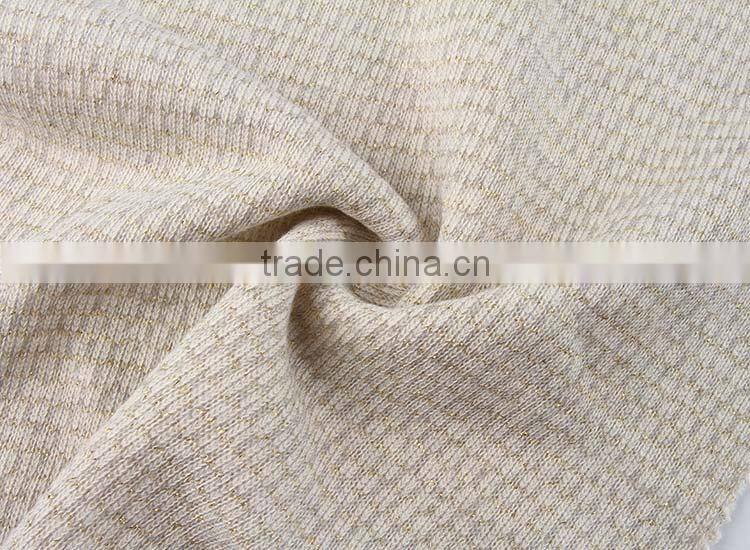 Professional knit fabric manufacturer Garment use Wholesale waffle terry cloth fabric forsweater