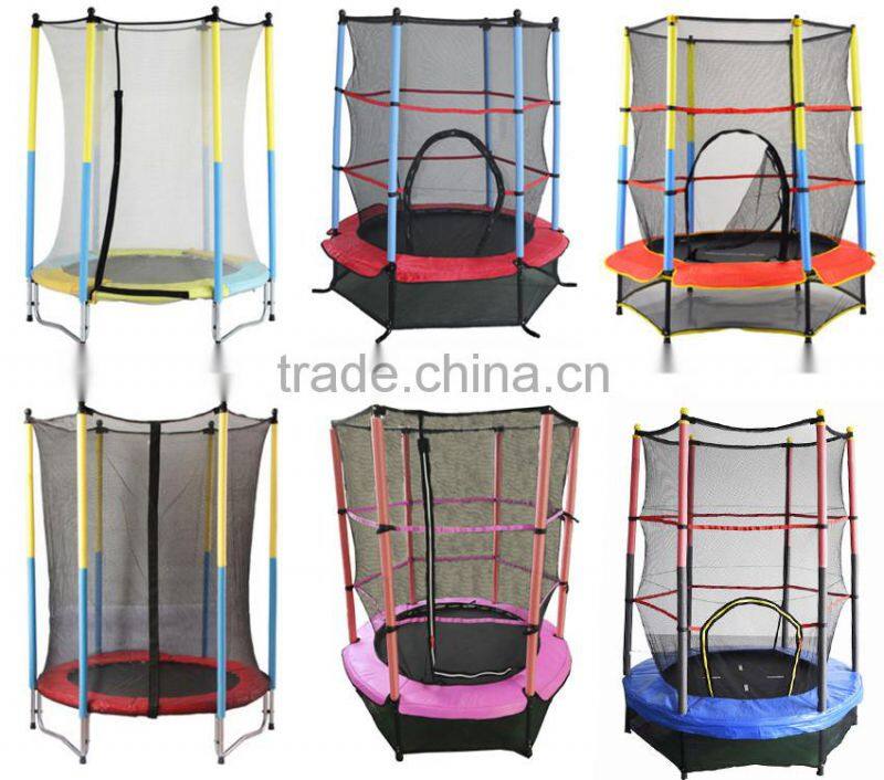 55" trampoline kids first indoor trampoline with safety net