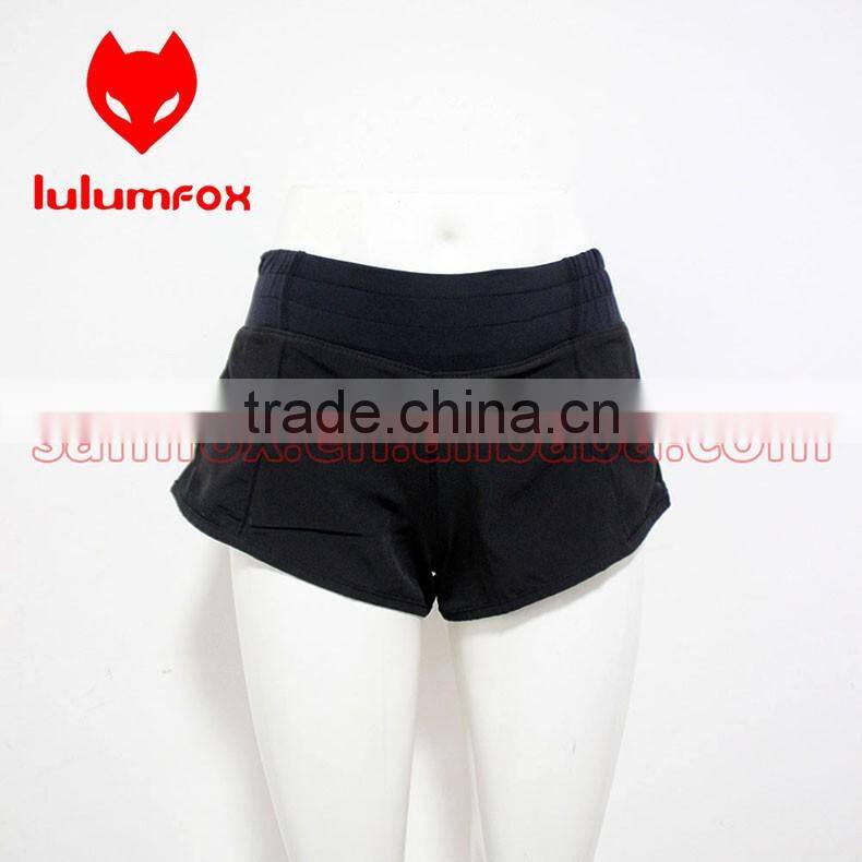 262 OEM Reflective 97%POLYESTER 3%SPANDEX women athletic sports shorts