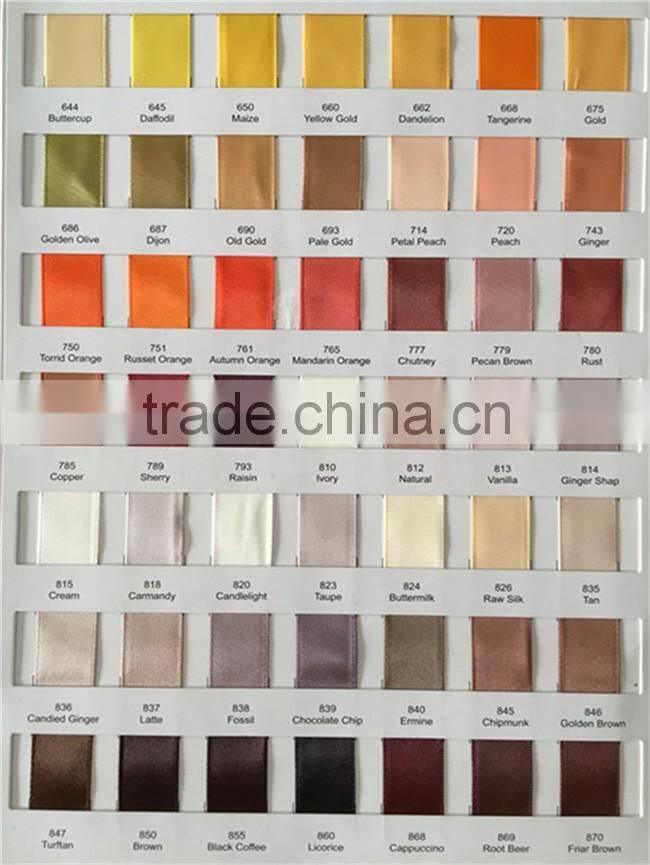 Wholesale 100% Polyester 1/8 inch Double Face Ribbon Satin, Double Side Satin Ribbon