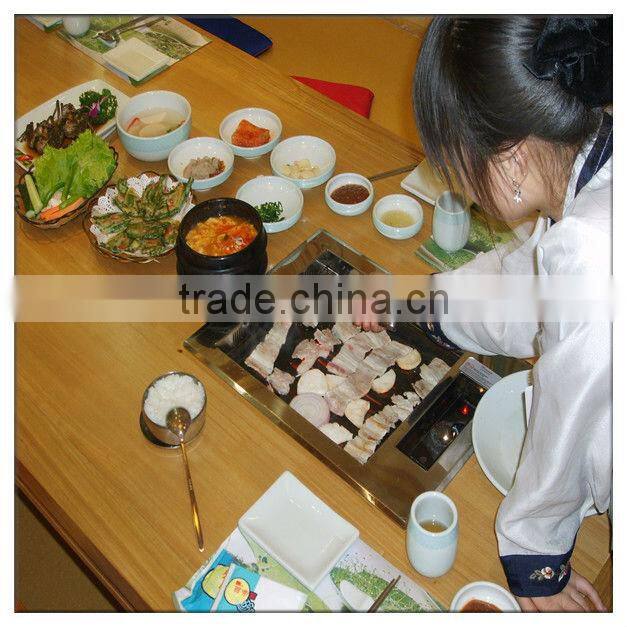 stainless steel barbeques grill with smokeless/ indoor stove top bbq/electric griddle.