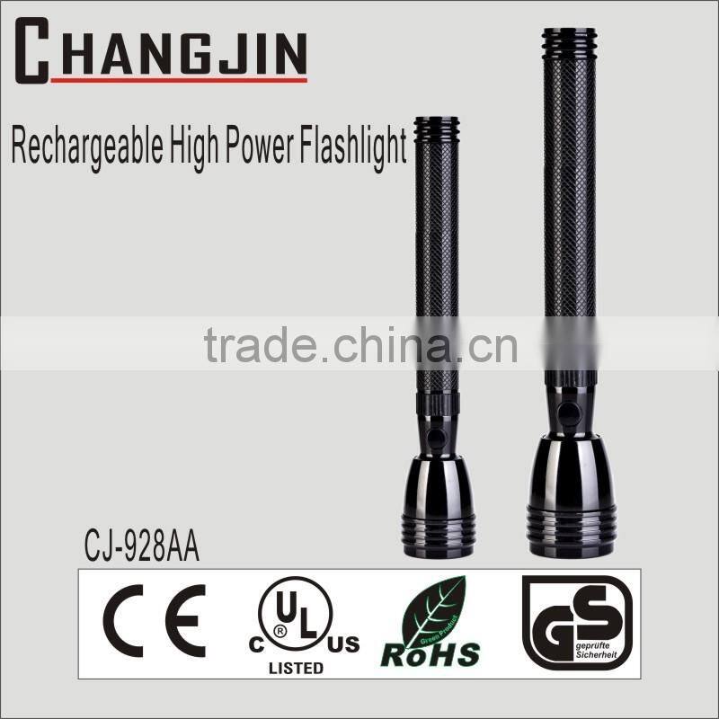Factory supply most powerful rechargeable dimming flashlight