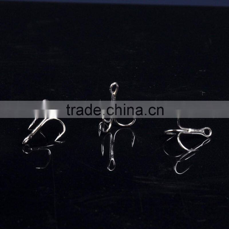 100pcs 8# Fishing Hook High Carbon Steel Treble Hooks Fishing Tackle