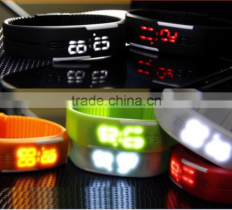 New Style Touch Mini Waterproof Silicon LED Electronic Wristwatches