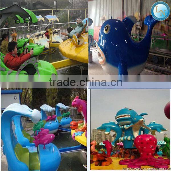 Fighting on the island!Theme park kids shooting games amusement shark island ride for sale