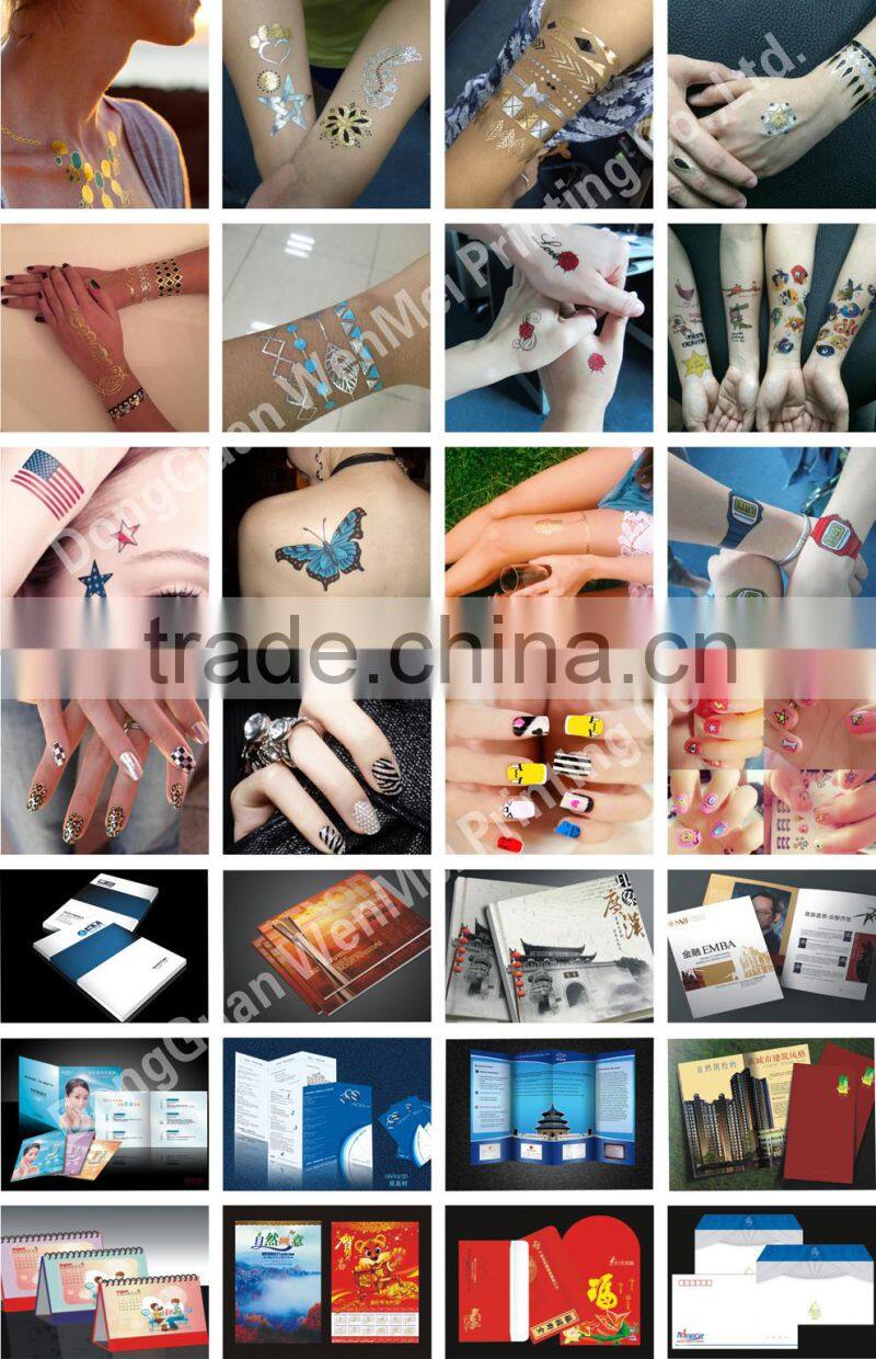 Beauty Fashion Temporary Metallic Collection For Hot Summer