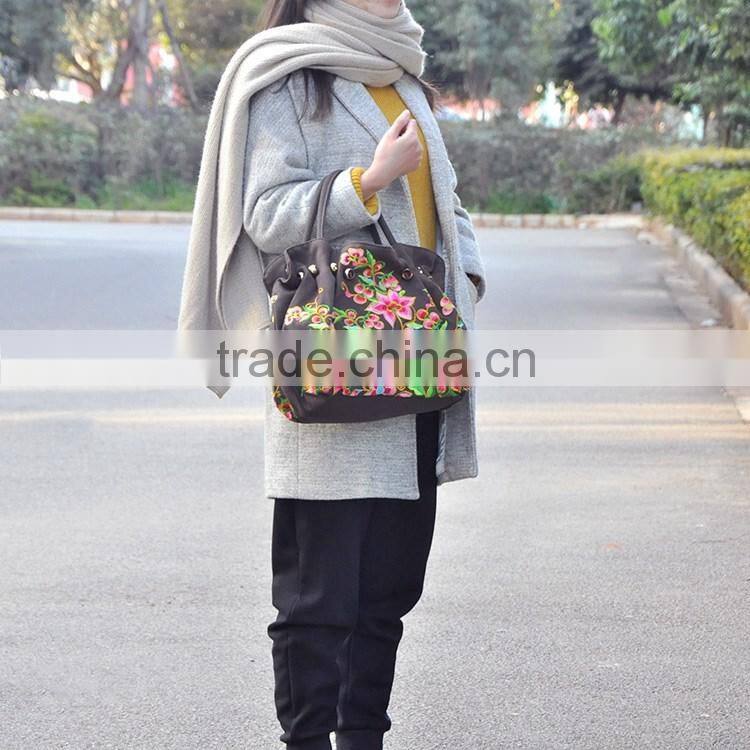 Vintage handbags shoulder bag big size for ladies high quality canvas handbag women