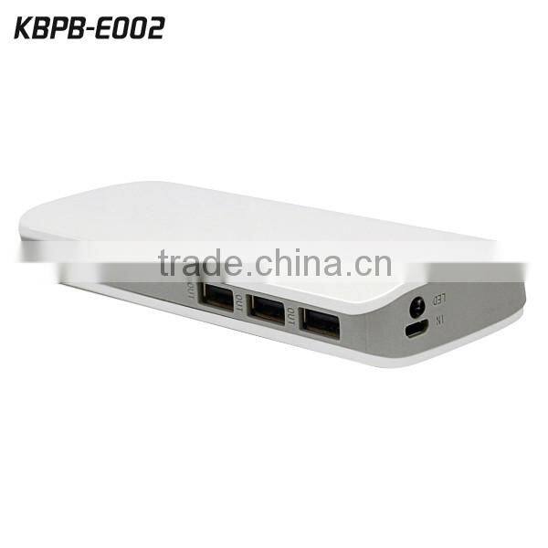 2016 innovative product portable 20000mAh 3 usb charger station