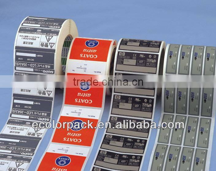 China Custom Paper Adhesive Label Stickers