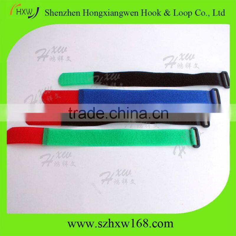 20*250mm buckle wire management releasable tie wraps