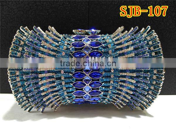 With fast shipping wonderful design high grade crystal handbag with rhinestone for evening party
