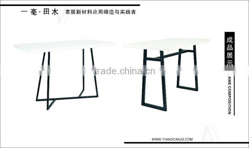 2016 new product first facotry design anti high &low temperature compound melamine table with UV test for catering resturant